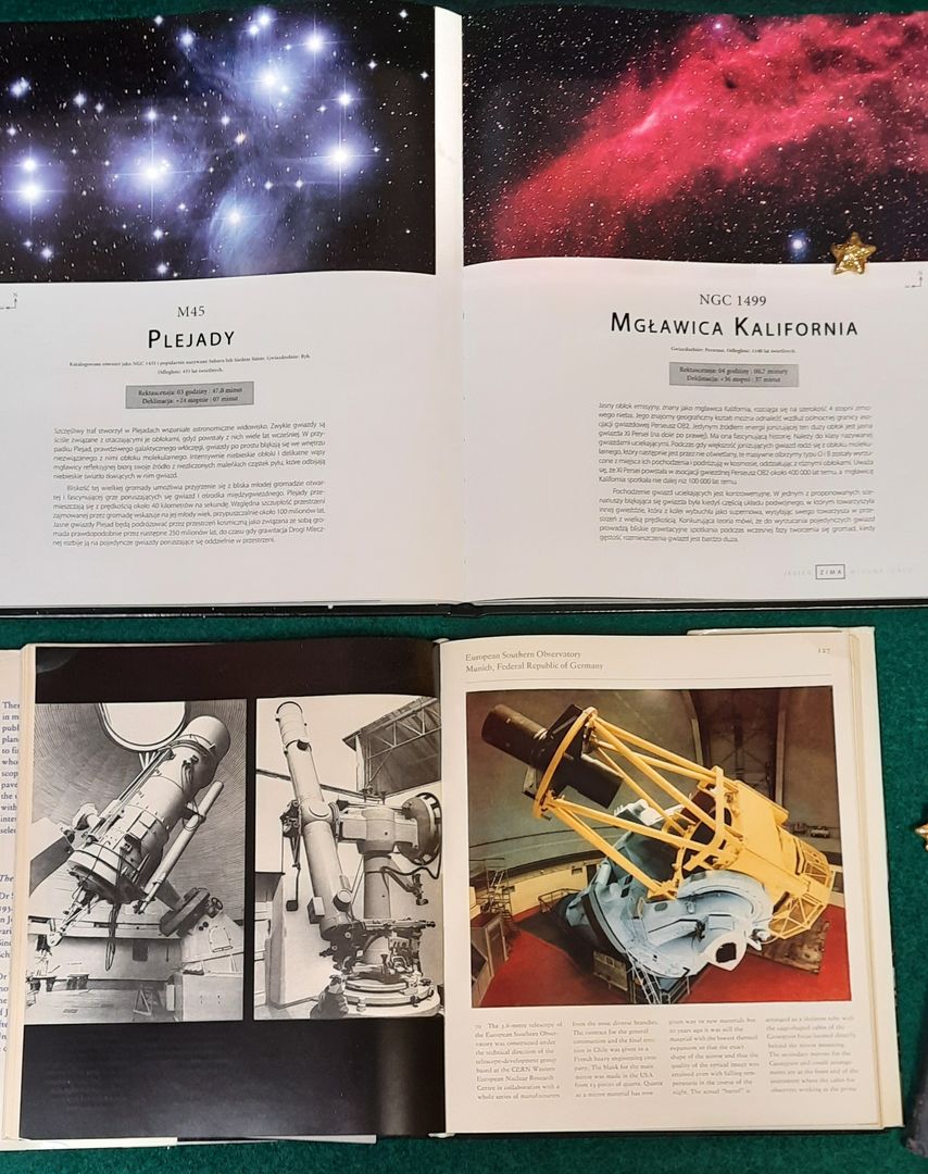 Książki o mgławicach i teleskopach do ich obserwacji