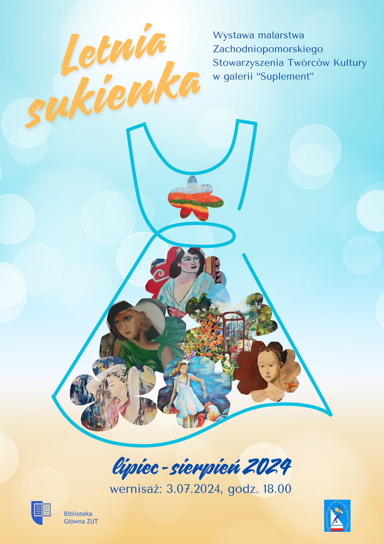 Plakat wystawy &quot;Letnia sukienka&quot;