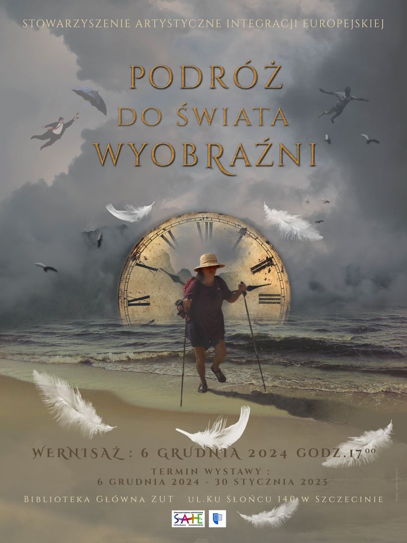 Plakat wystawy &quot;Podróż do świata wyobraźni&quot;