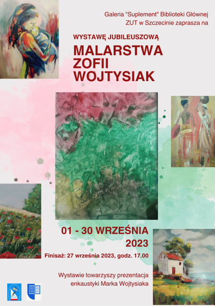 Plakat wystawy jubileuszowej Zofii Wojtysiak