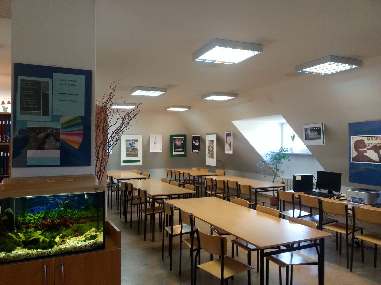 Wnętrze Biblioteki Wydziału Ekonomicznego