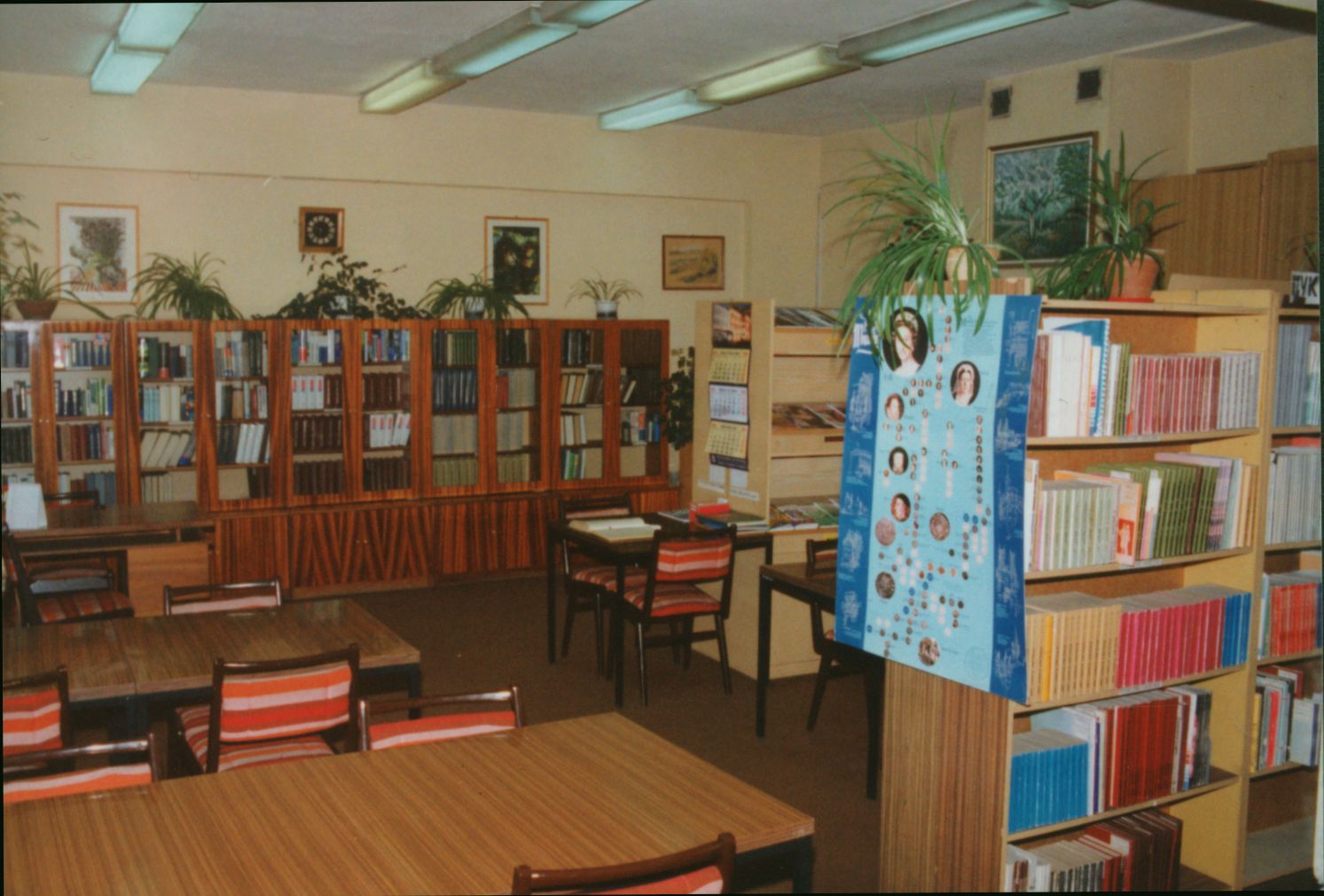 Wnętrze Biblioteki SPNJO w 1995 roku