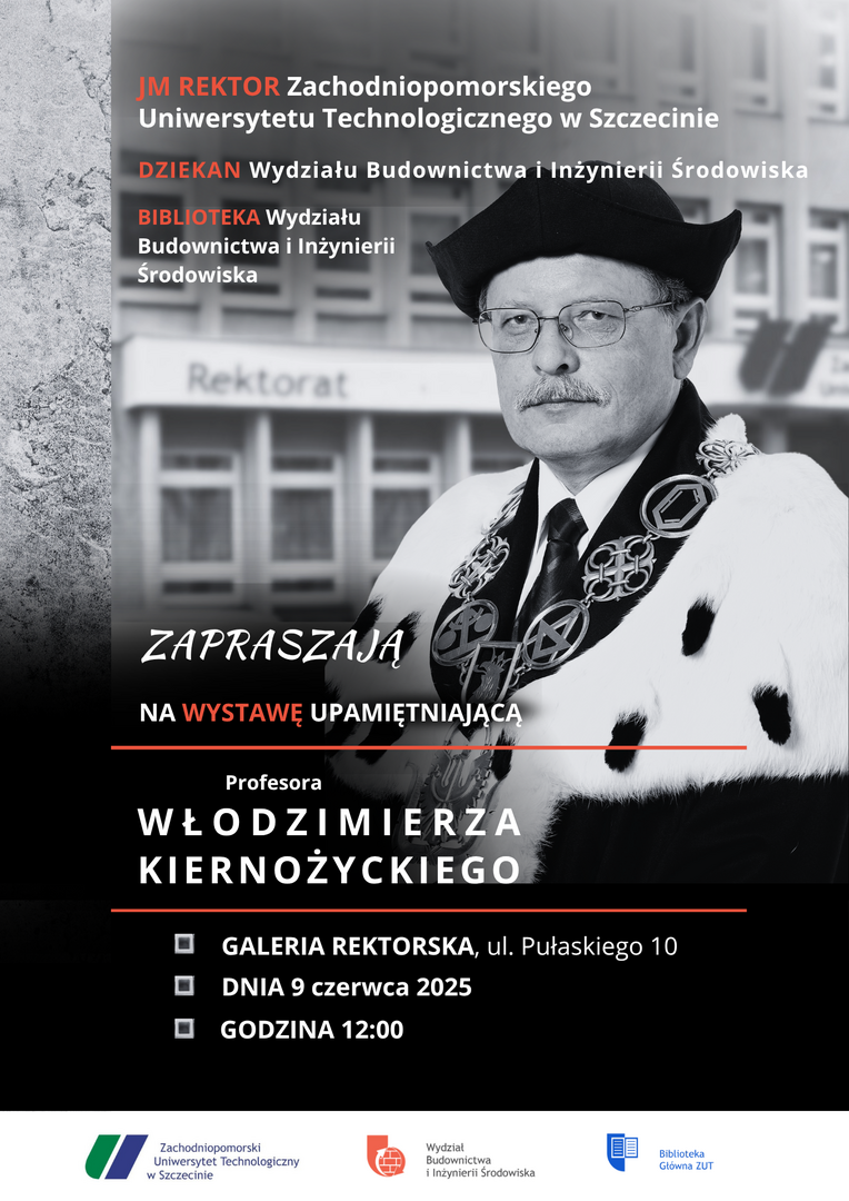 Plakat wystawy upamiętniającej Profesora Włodzimierza Kiernożyckiego