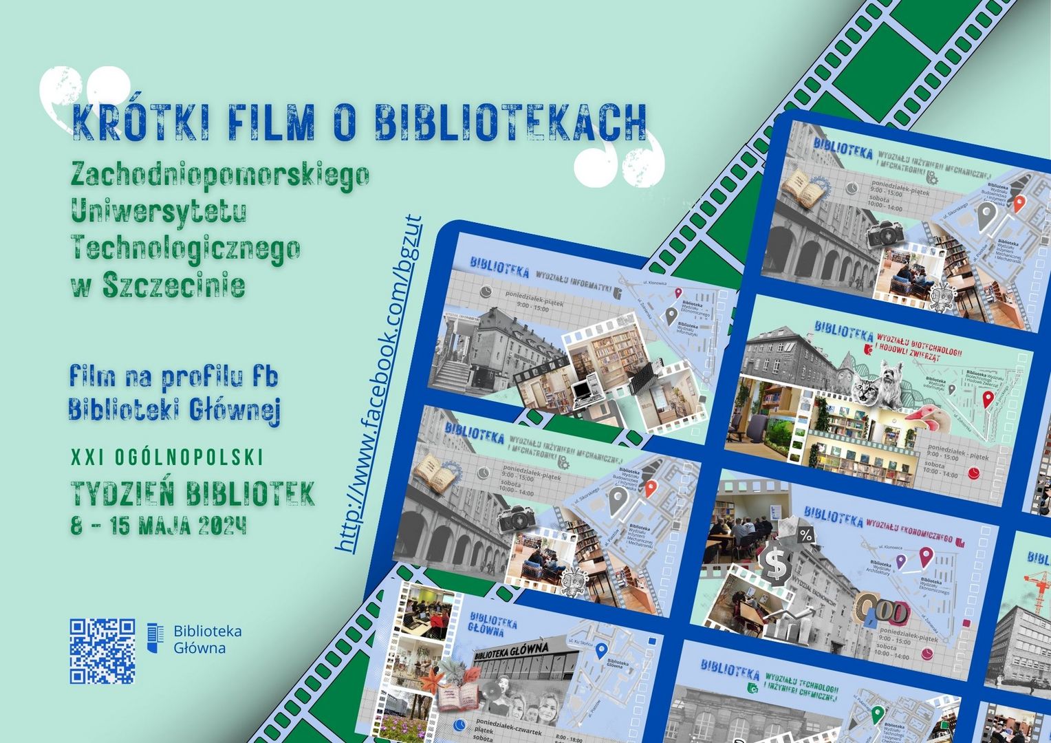 grafika informacyjna filmu o bibliotekach