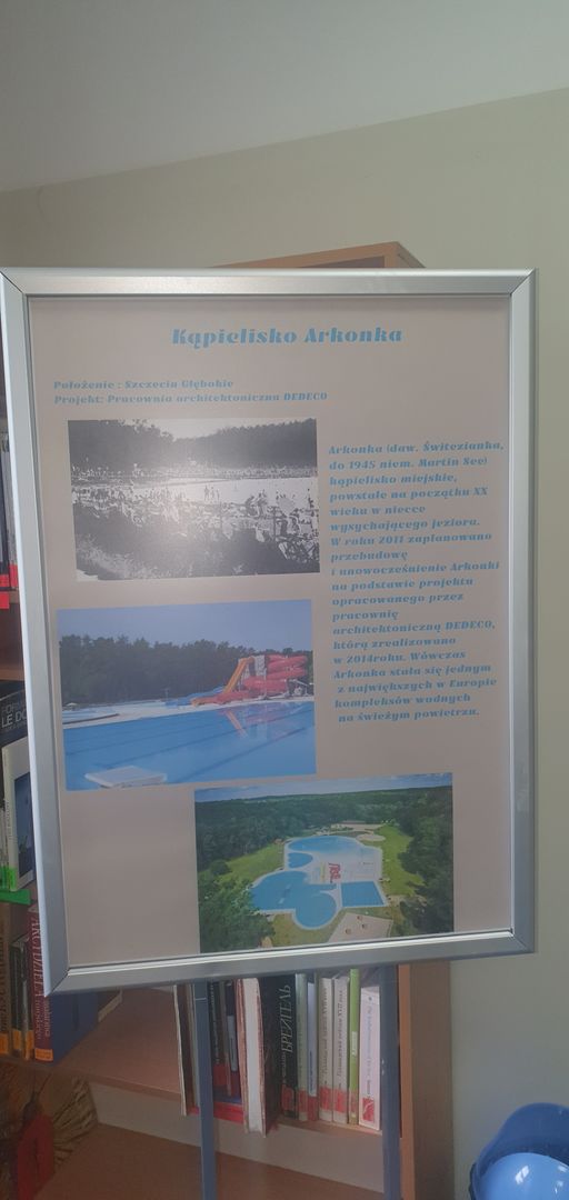 Zdjęcie plakatu przedstawiające kąpielisko Arkonka