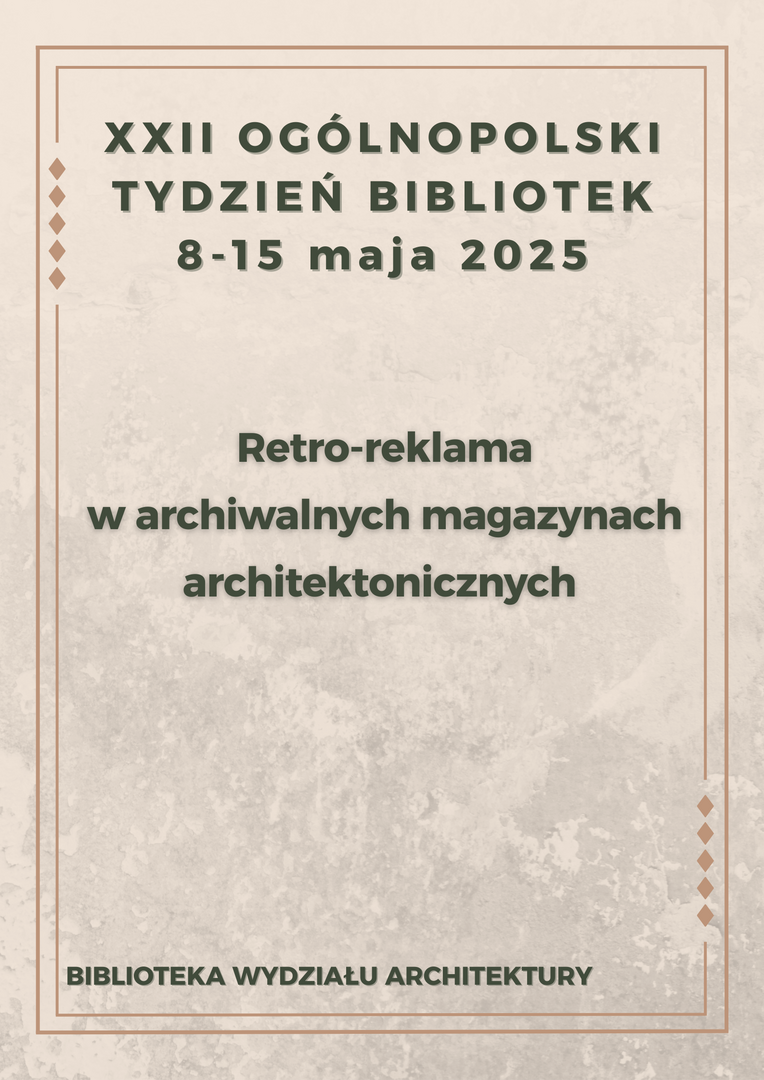 Plakat prezentujący tytuł wystawy